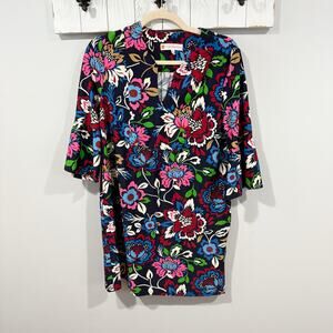 Jude Connally Kerry Dress Floral Print XS Stretch Shift Dress